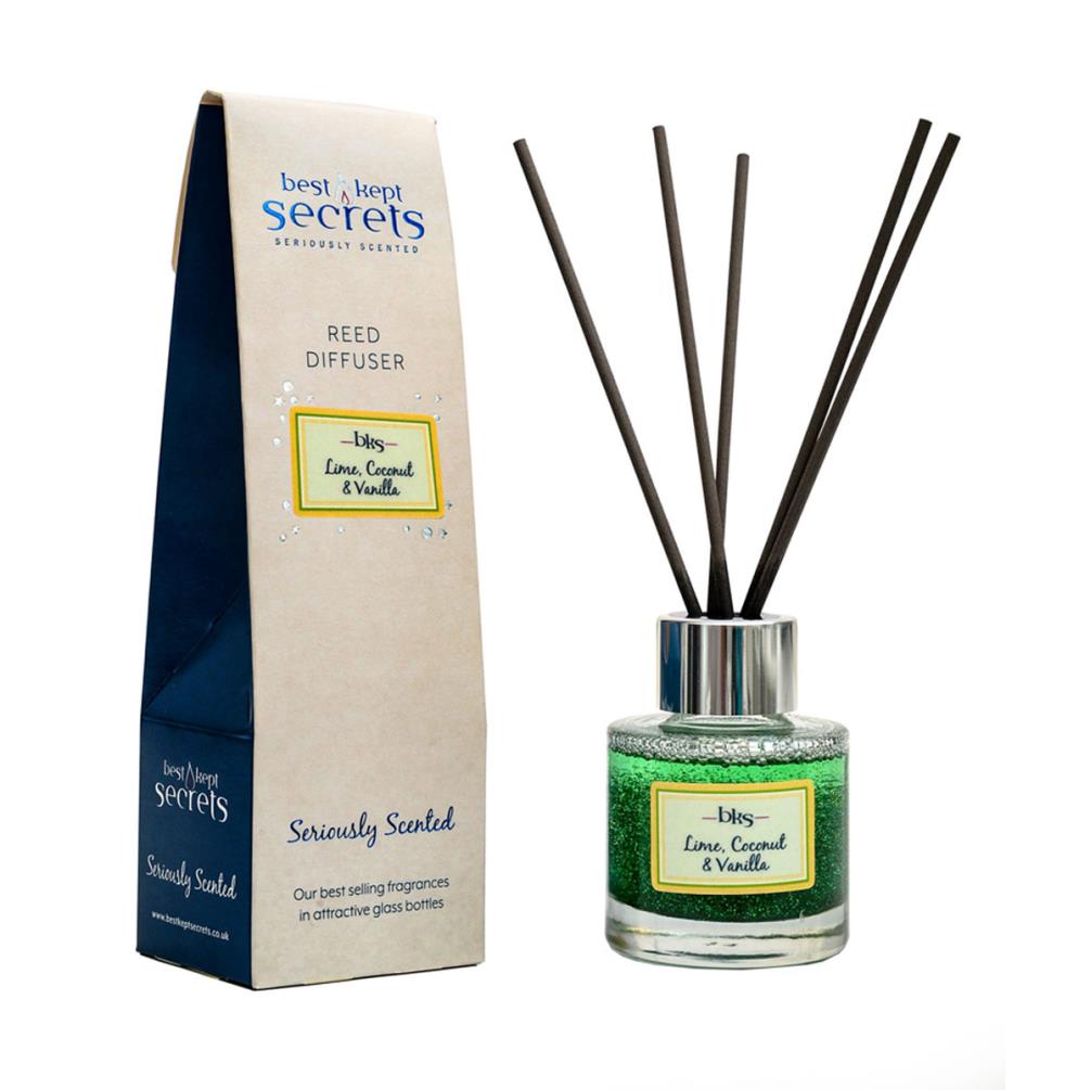 Best Kept Secrets Lime Coconut & Vanilla Sparkly Reed Diffuser - 50ml £8.99